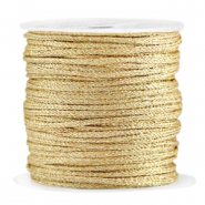 Macram&eacute; bead cord braided 2mm Gold
