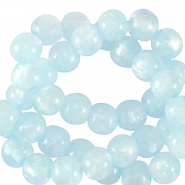 Polaris beads round 6 mm Mosso Arctic Blue