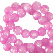 Polaris beads round 6 mm Mosso Spring Azalea Pink
