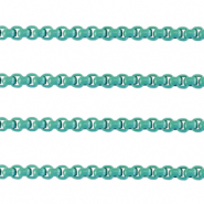 Belcher chain 3mm Emerald Green