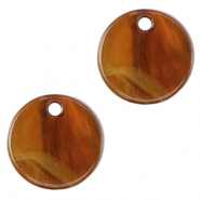 Resin pendants 12mm Topaz Brown