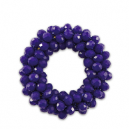 Top Faceted charms 32mm Dark Blue