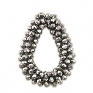 Top Faceted charms drop Silver