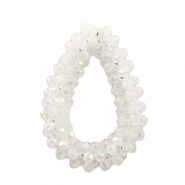 Top Faceted charms drop White