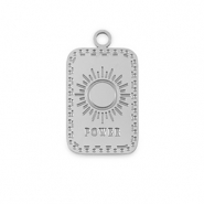 Stainless steel charms La Luna 'Power' Silver