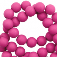 4 mm acrylic beads matt Fuchsia Pink