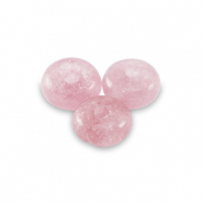 Natural stone beads common opal rondelle 4mm Light Pink