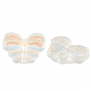 Glass beads butterfly Crystal AB