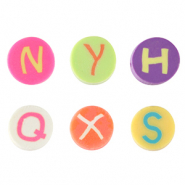 Polymer beads letter Multicolour
