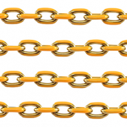 Stainless steel findings belcher chain&nbsp;anchor cable Gold-Orange