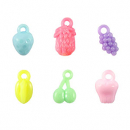 Acrylic look beads fruit Multicolour Pastel