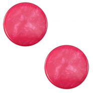 12 mm flat Polaris Elements cabochon Jais Pink Blast