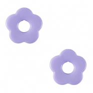 Acrylic charms flower Sheer Lilac