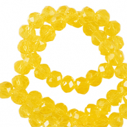 Top faceted beads 3x2mm disc Freesia Yellow