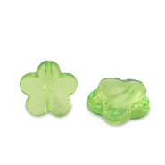 Acrylic beads flower Spring Green Transparent