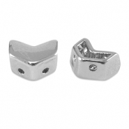 Tile beads arrow Silver