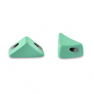 Tile beads triangle Turquoise