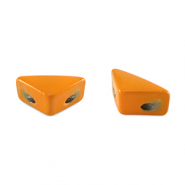Tile beads triangle Orange
