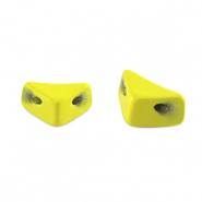 Tile beads triangle Yellow