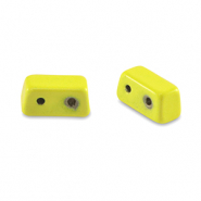 Tile beads rectangle Yellow