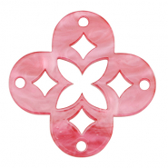 Resin pendants mosaic Mellow Rose