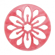 Resin pendants mandala Mellow Rose