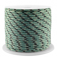 Maritime cord 2mm Petrol Green-Black
