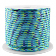 Maritime cord 2mm Blue-Purple-Yellow