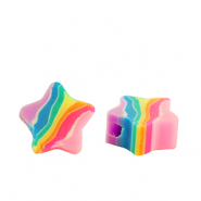 Polymer beads star Multicolour