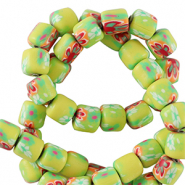 Polymer beads 6mm Lime Green