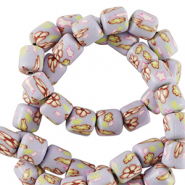 Polymer beads 6mm Lila