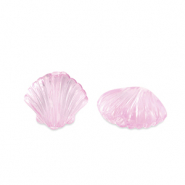 Acrylic beads shell Transparent Azalea Pink