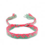 Ready-made Bracelets Neon pink-Turquoise