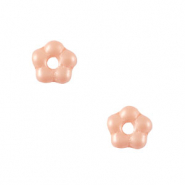 Czech Beads Flower 5mm Peach Blush Pink