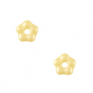 Czech Beads Flower 5mm Lemon Yellow