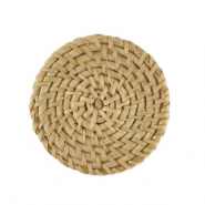 Rattan pendants 50mm Natural Beige