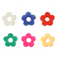 Katsuki beads flower 6mm Multicolour-Pearl Shine Coating