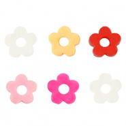 Katsuki beads flower 6mm Multicolour-Pearl Shine Coating