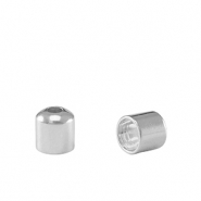 DQ European metal end caps Ø3.2mm Antique Silver (nickel free)
