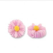 Resin beads flower 12mm Lilac Pink