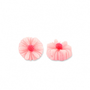 Resin beads flower 8mm Pink