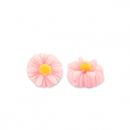 Resin beads flower 8mm Light Pink