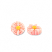 Resin beads flower 8mm Peach