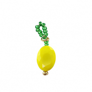 Top Faceted charms lemon Gold-Yellow  Green