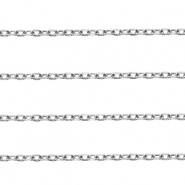 Stainless steel findings belcher chain anchor cable Silver