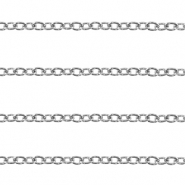 Stainless steel findings belcher chain anchor cable Silver