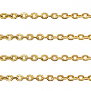 Stainless steel findings belcher chain anchor cable Gold
