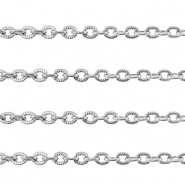 Stainless steel findings belcher chain anchor cable Silver