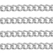 Stainless steel findings belcher chain curb links Silver