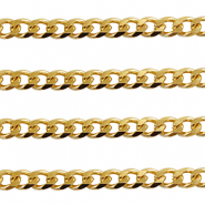 Stainless steel findings belcher chain curb links Gold
